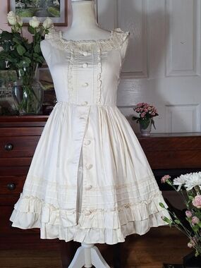 🤍 Innocent World Ivory Pinafore JSK 🎀✨